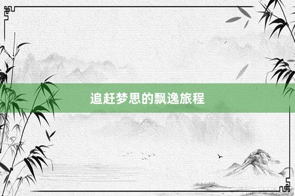 追赶梦思的飘逸旅程